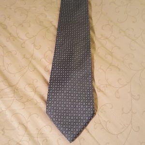 100% silk gray tie